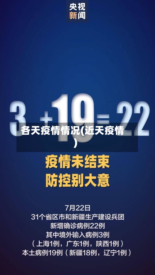 各天疫情情况(近天疫情)