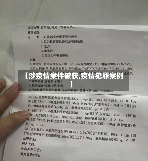 【涉疫情案件破获,疫情犯罪案例】