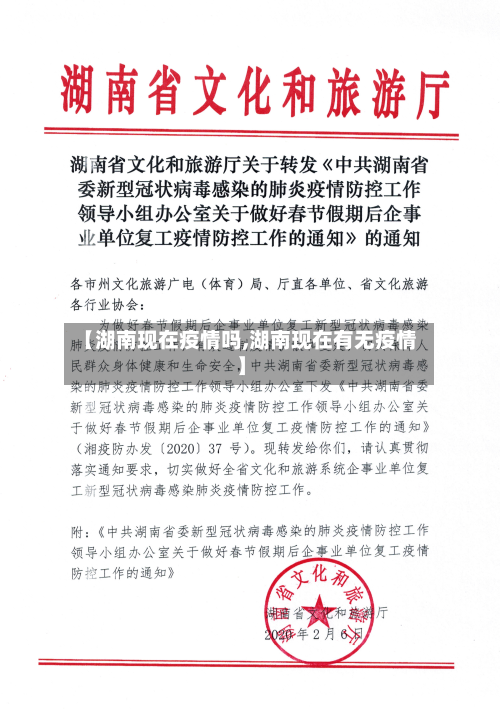 【湖南现在疫情吗,湖南现在有无疫情】