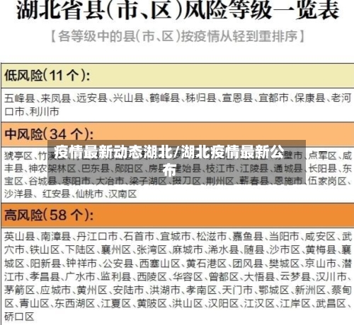 疫情最新动态湖北/湖北疫情最新公布