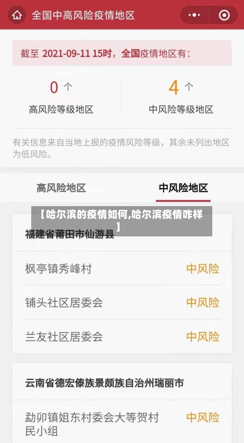 【哈尔滨的疫情如何,哈尔滨疫情咋样】-第2张图片