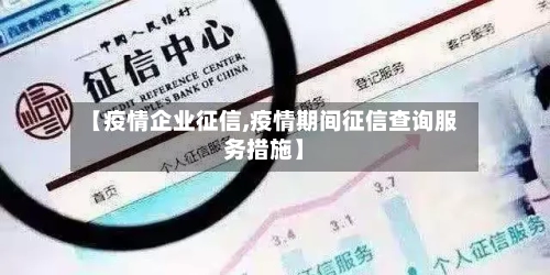 【疫情企业征信,疫情期间征信查询服务措施】-第2张图片