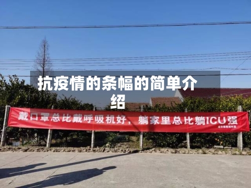 抗疫情的条幅的简单介绍