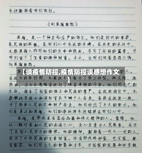 【谈疫情防控,疫情防控谈感想作文】-第2张图片
