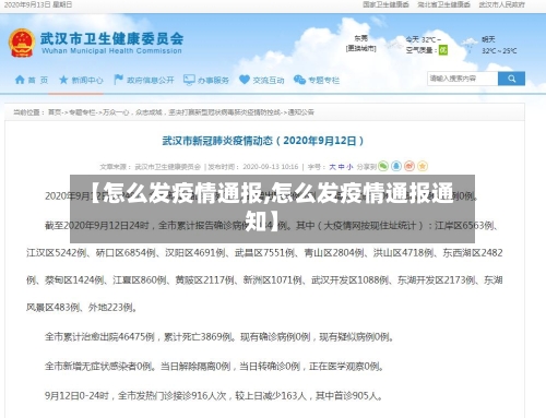 【怎么发疫情通报,怎么发疫情通报通知】