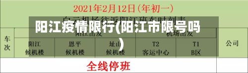 阳江疫情限行(阳江市限号吗)-第2张图片