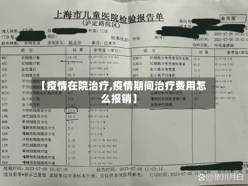 【疫情在院治疗,疫情期间治疗费用怎么报销】
