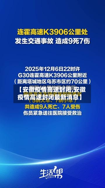 【安徽疫情高速封闭,安徽疫情高速封闭最新消息】