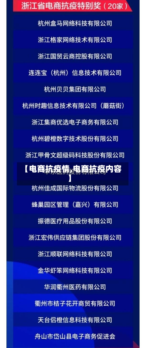 【电商抗疫情,电商抗疫内容】