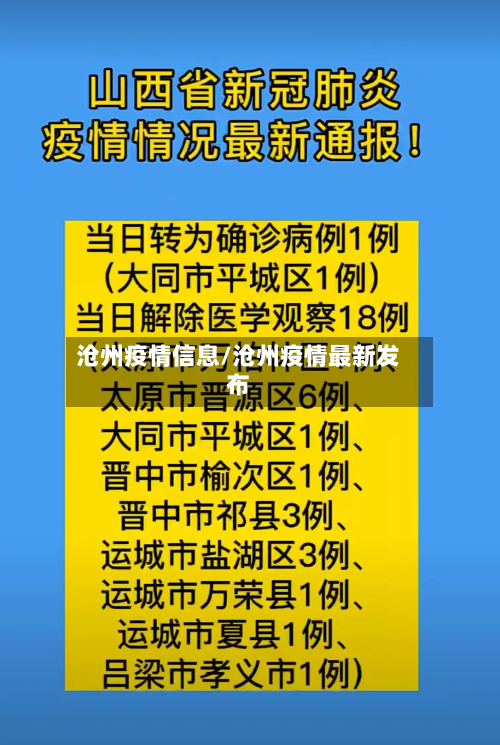 沧州疫情信息/沧州疫情最新发布-第3张图片
