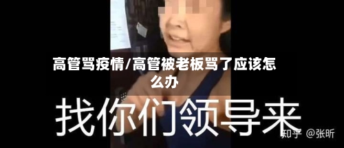 高管骂疫情/高管被老板骂了应该怎么办-第2张图片