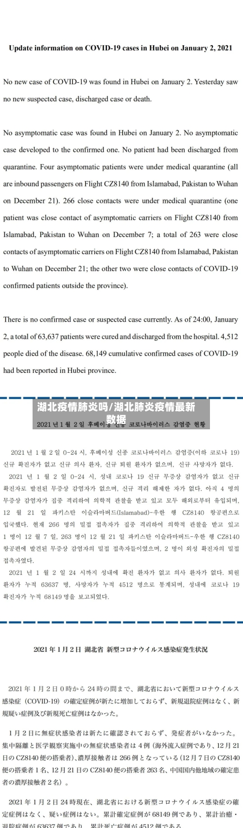 湖北疫情肺炎吗/湖北肺炎疫情最新数据-第2张图片