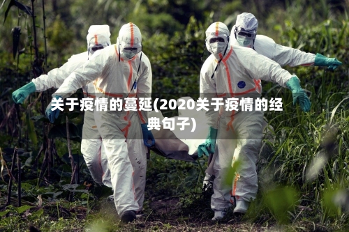 关于疫情的蔓延(2020关于疫情的经典句子)-第3张图片