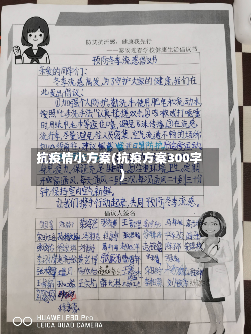 抗疫情小方案(抗疫方案300字)-第3张图片