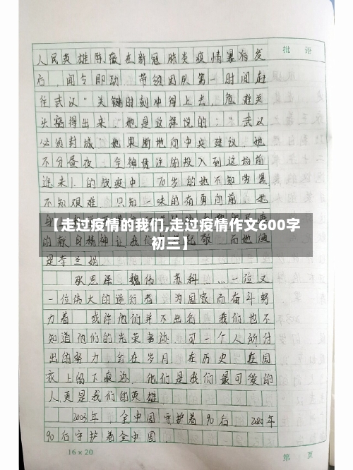 【走过疫情的我们,走过疫情作文600字初三】