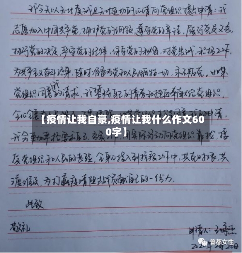 【疫情让我自豪,疫情让我什么作文600字】-第3张图片