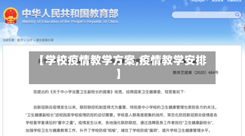 【学校疫情教学方案,疫情教学安排】-第2张图片