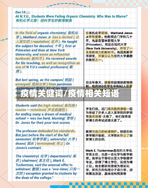 疫情关健词/疫情相关短语-第2张图片