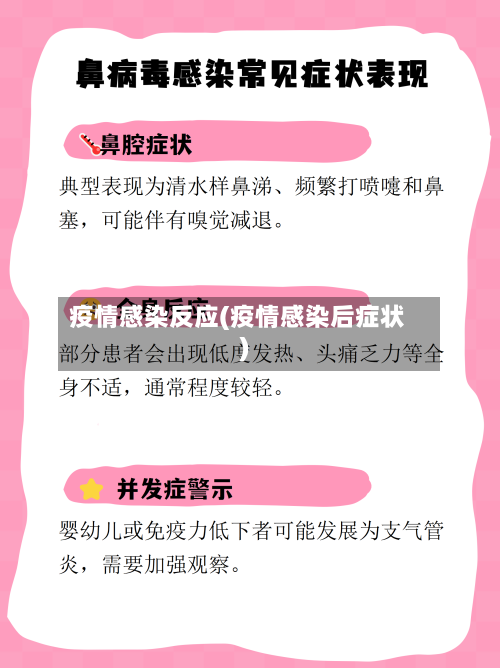 疫情感染反应(疫情感染后症状)