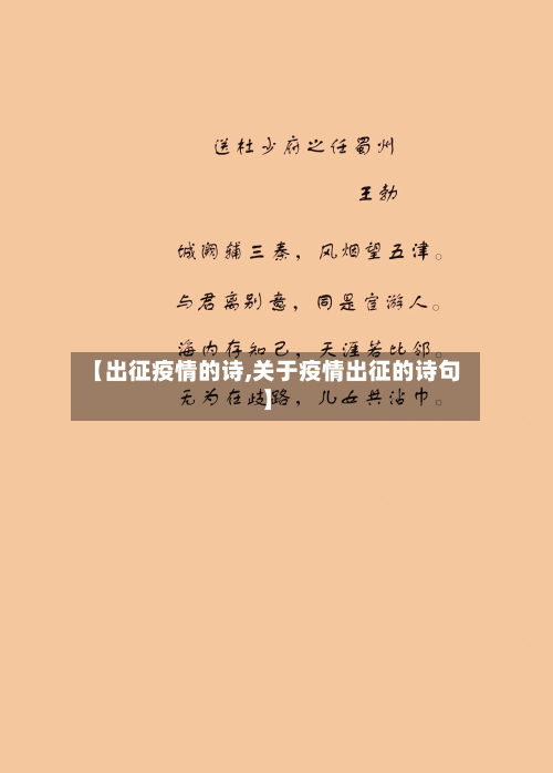 【出征疫情的诗,关于疫情出征的诗句】-第2张图片