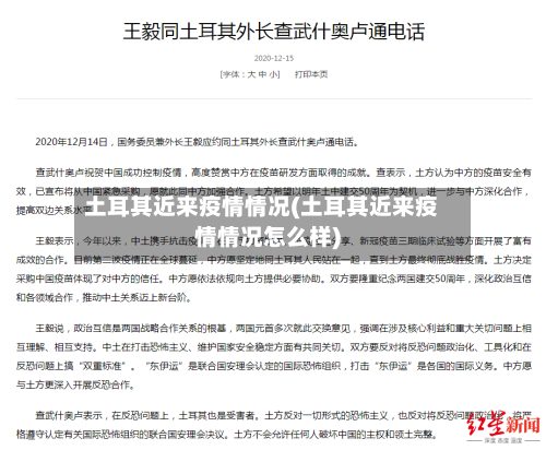 土耳其近来疫情情况(土耳其近来疫情情况怎么样)-第3张图片