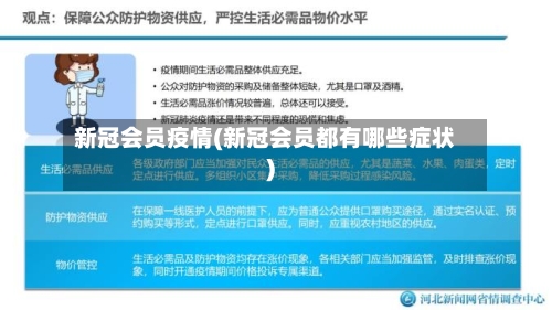 新冠会员疫情(新冠会员都有哪些症状)