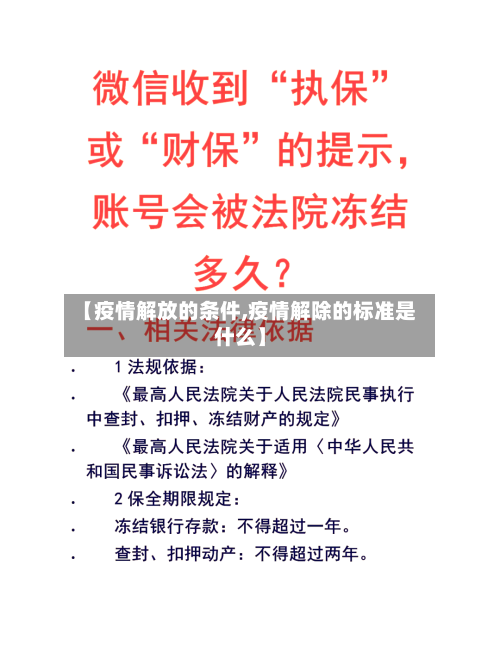 【疫情解放的条件,疫情解除的标准是什么】-第2张图片