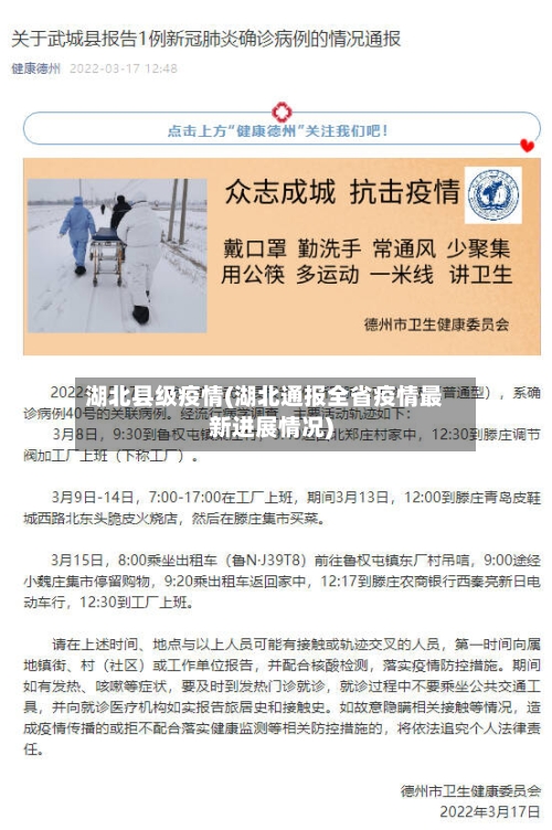 湖北县级疫情(湖北通报全省疫情最新进展情况)-第2张图片