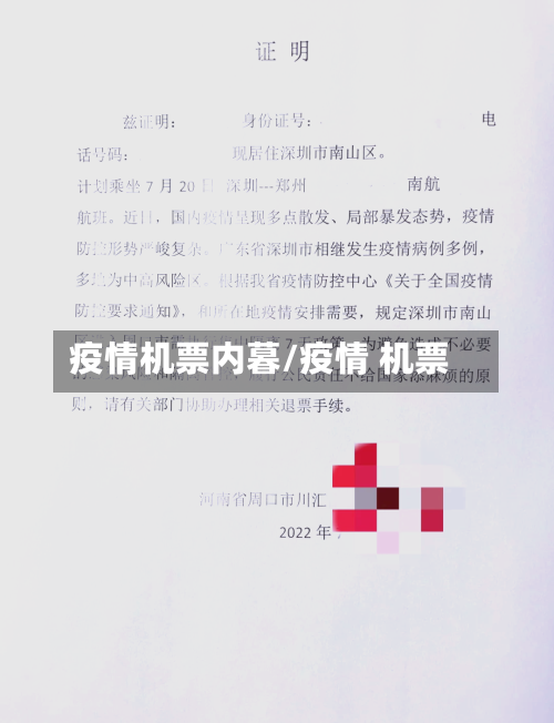 疫情机票内暮/疫情 机票