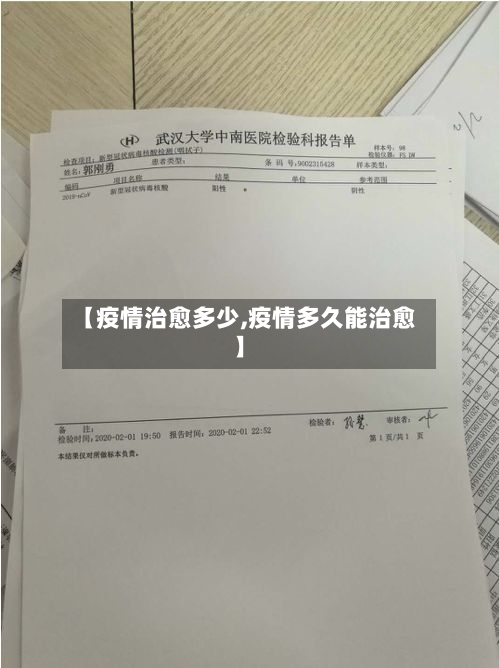 【疫情治愈多少,疫情多久能治愈】