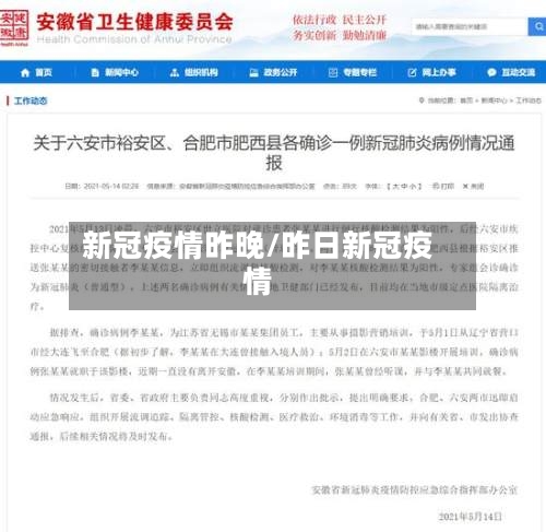 新冠疫情昨晚/昨日新冠疫情-第2张图片