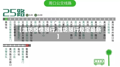【潍坊疫情限行,潍坊限行规定最新】